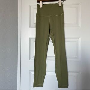 lululemon athletica Olive Green High-Rise Leggings